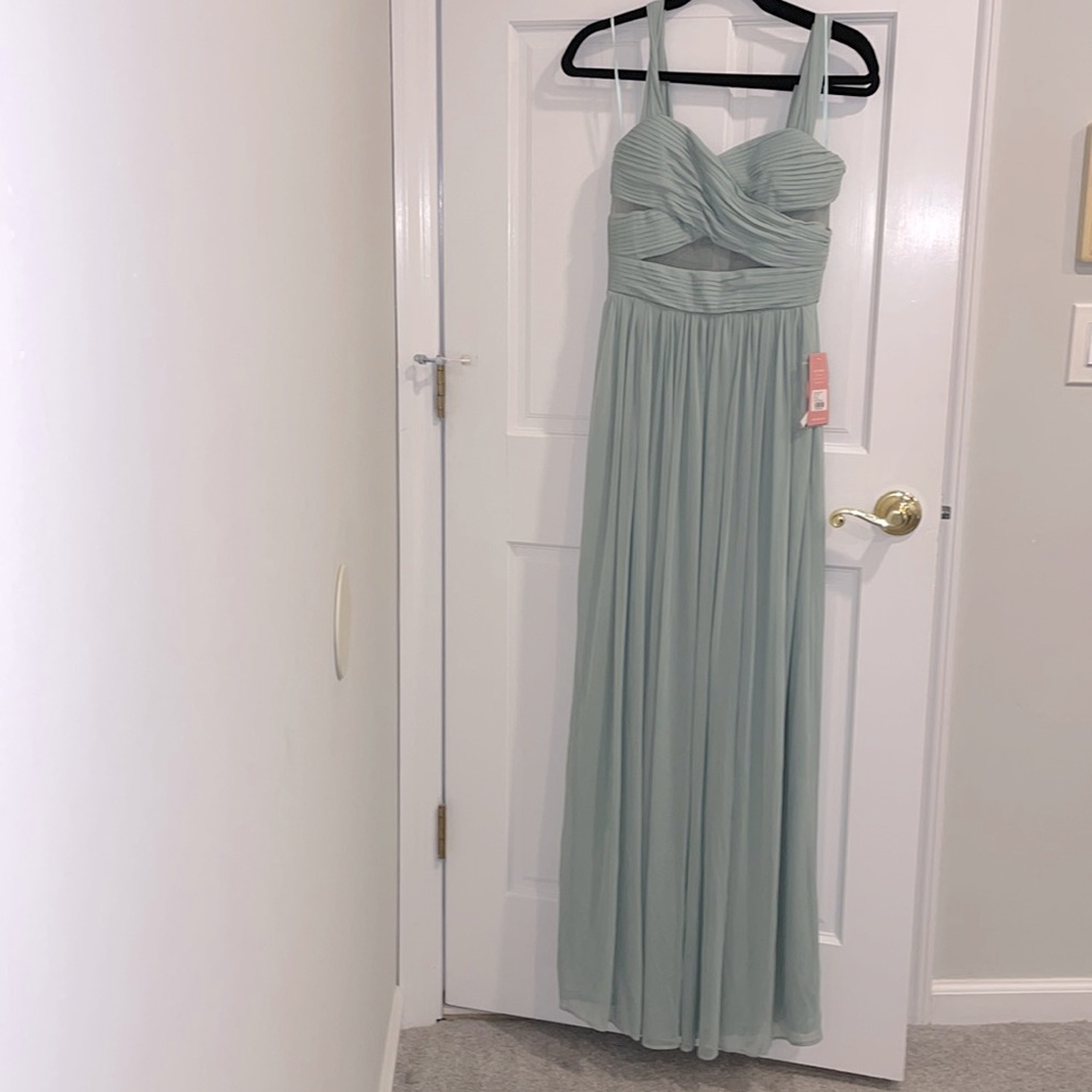 Birdy Grey bridesmaid gown xs sage green never worn NWT